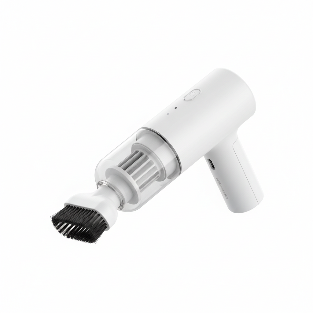 Mini cordless vacuum keyboard cleaner